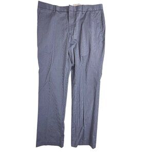 Bonobos Friday Men's Straight-Leg Pants Stretch Chino Blue Tonal Stripe 36x32